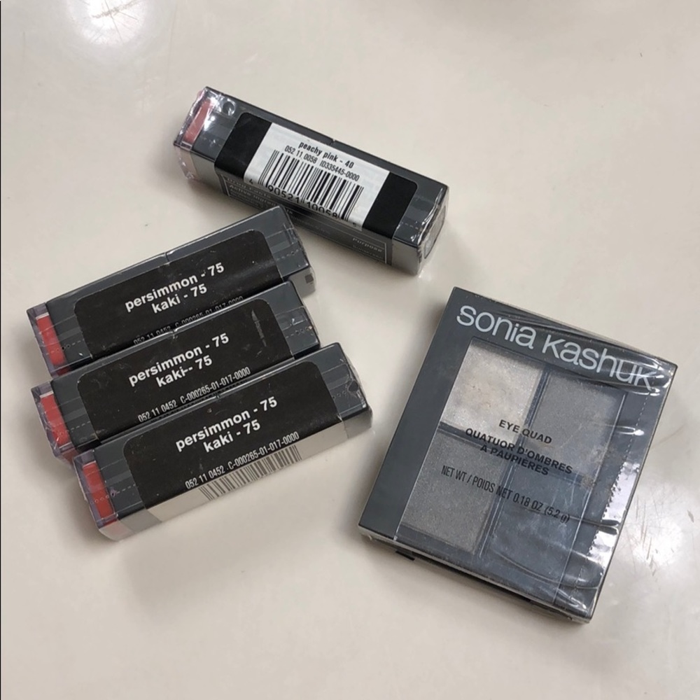 Sonia Kashuk satin luxe lip colors & eye quad lot